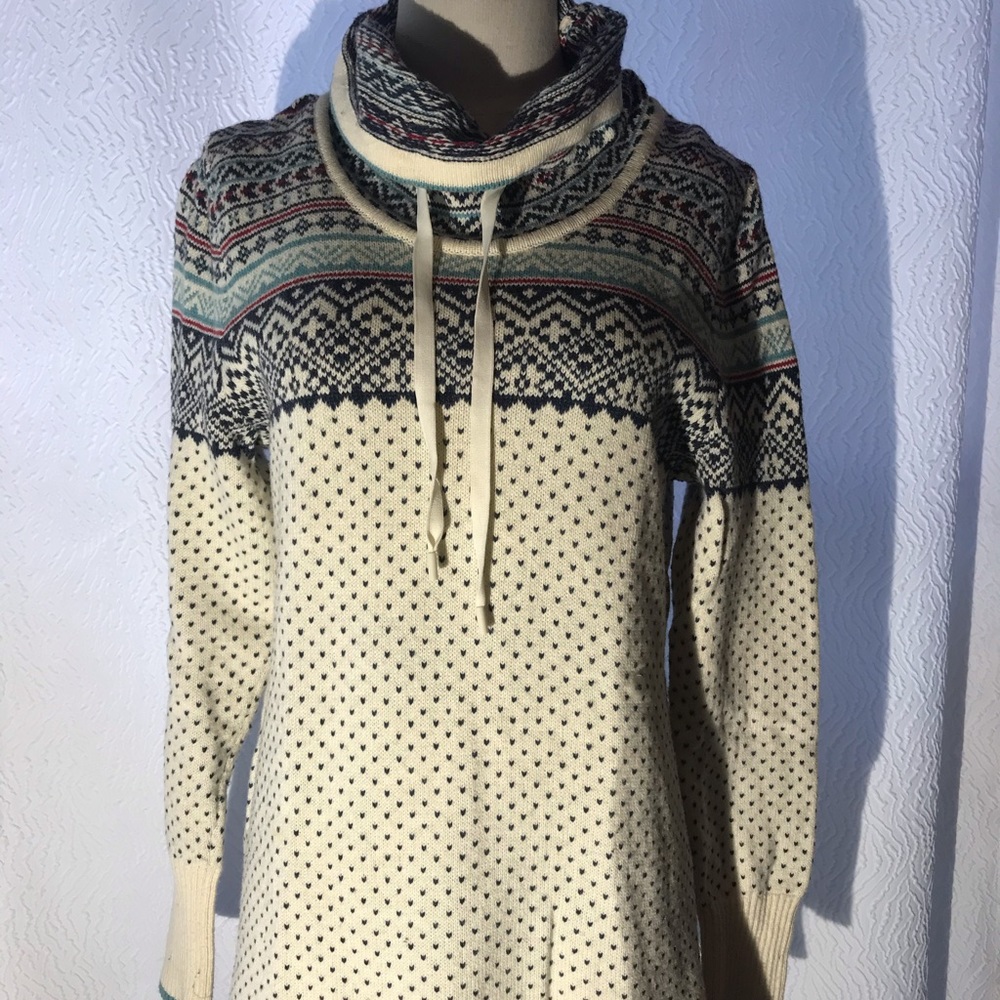 Eddie Bauer tie neck sweater